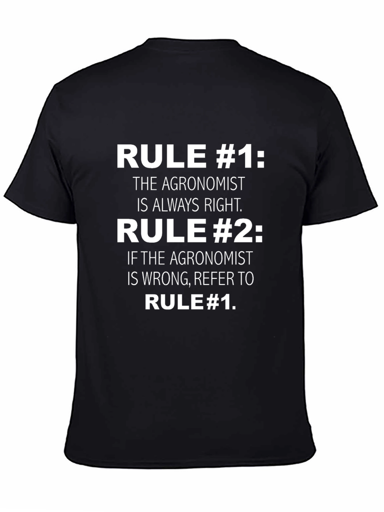 Agronomist Rule T-Shirt: Always Right Edition