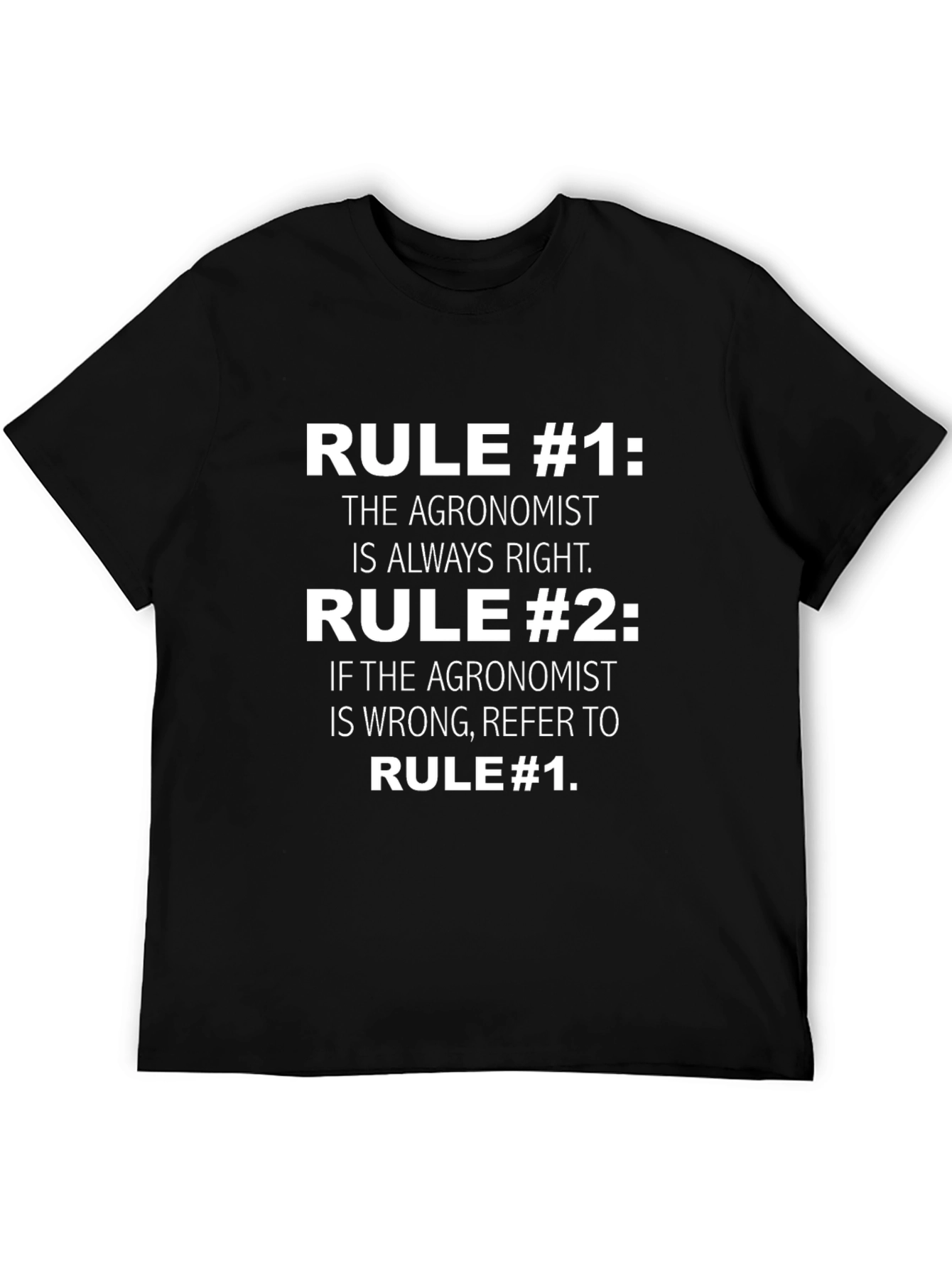 Agronomist Rule T-Shirt: Always Right Edition