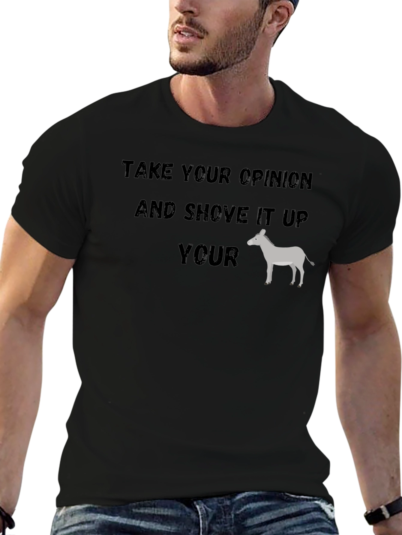 Take Your Opinion Funny Graphic T-Shirt