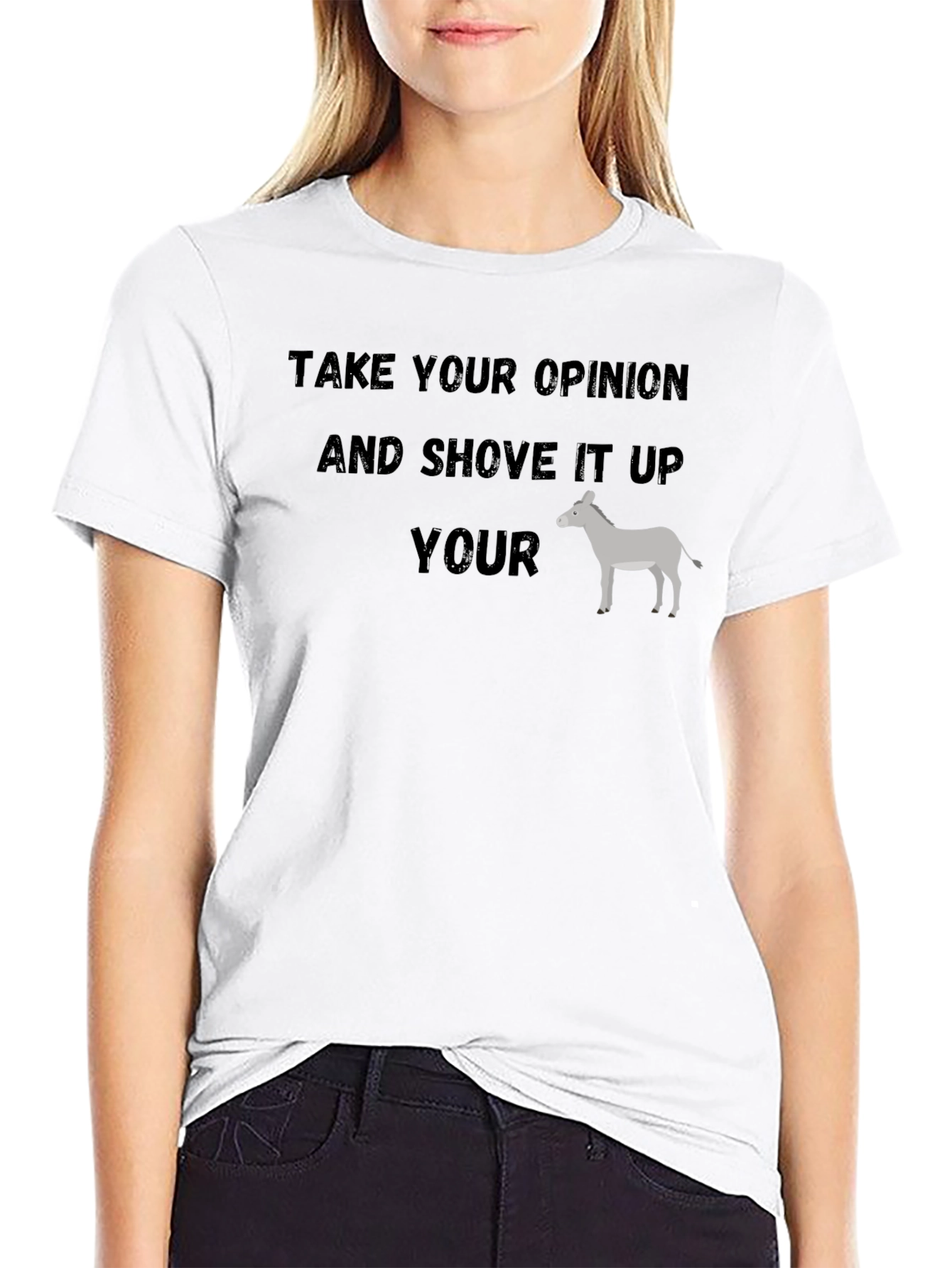 Take Your Opinion Funny Graphic T-Shirt
