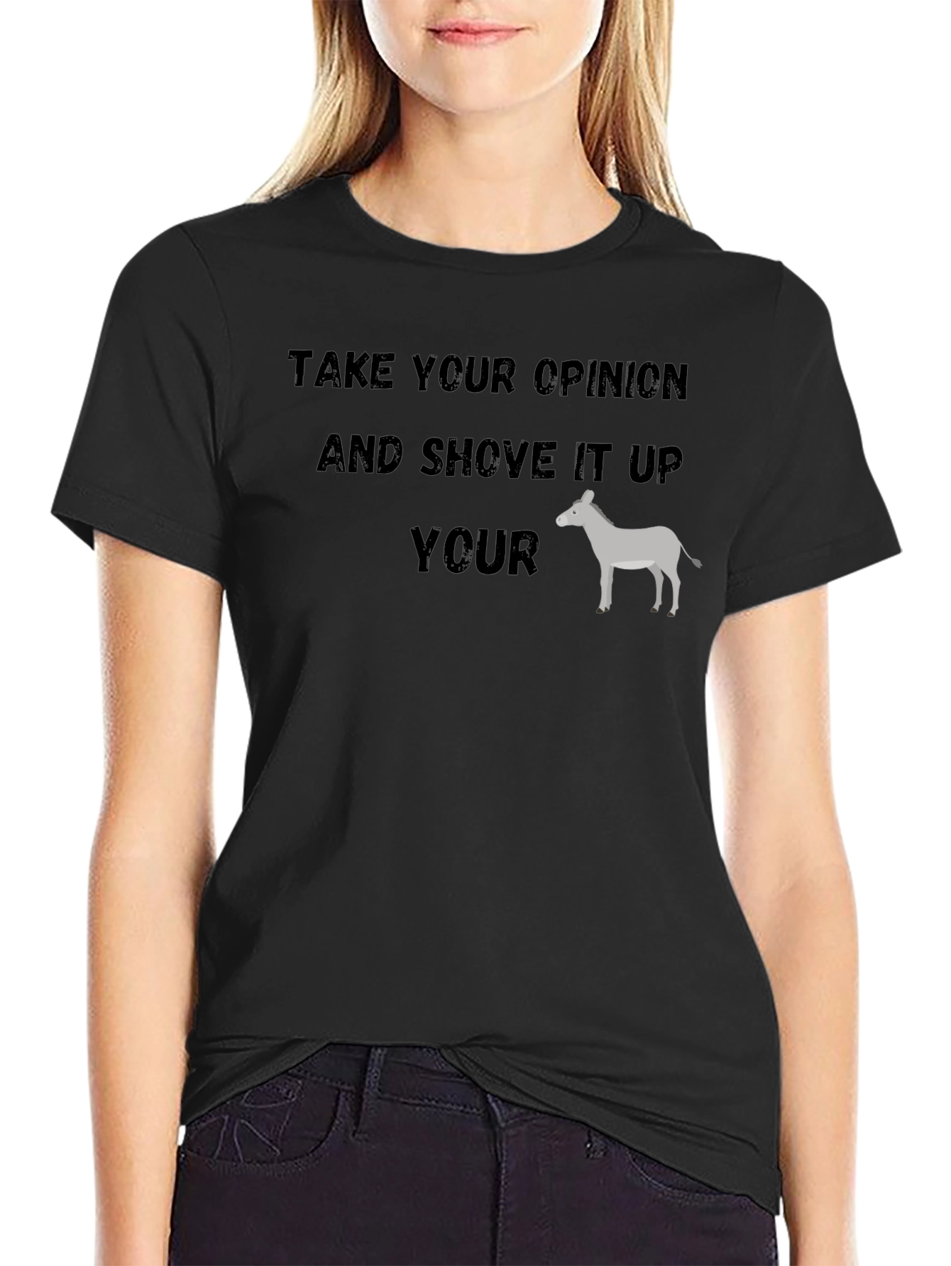 Take Your Opinion Funny Graphic T-Shirt