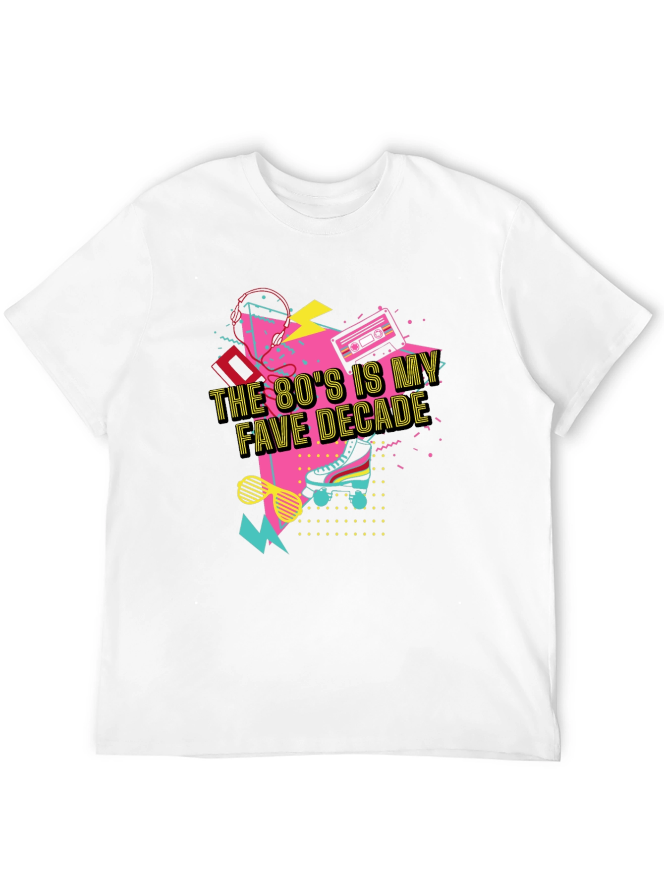 80s Fave Decade Black T-Shirt