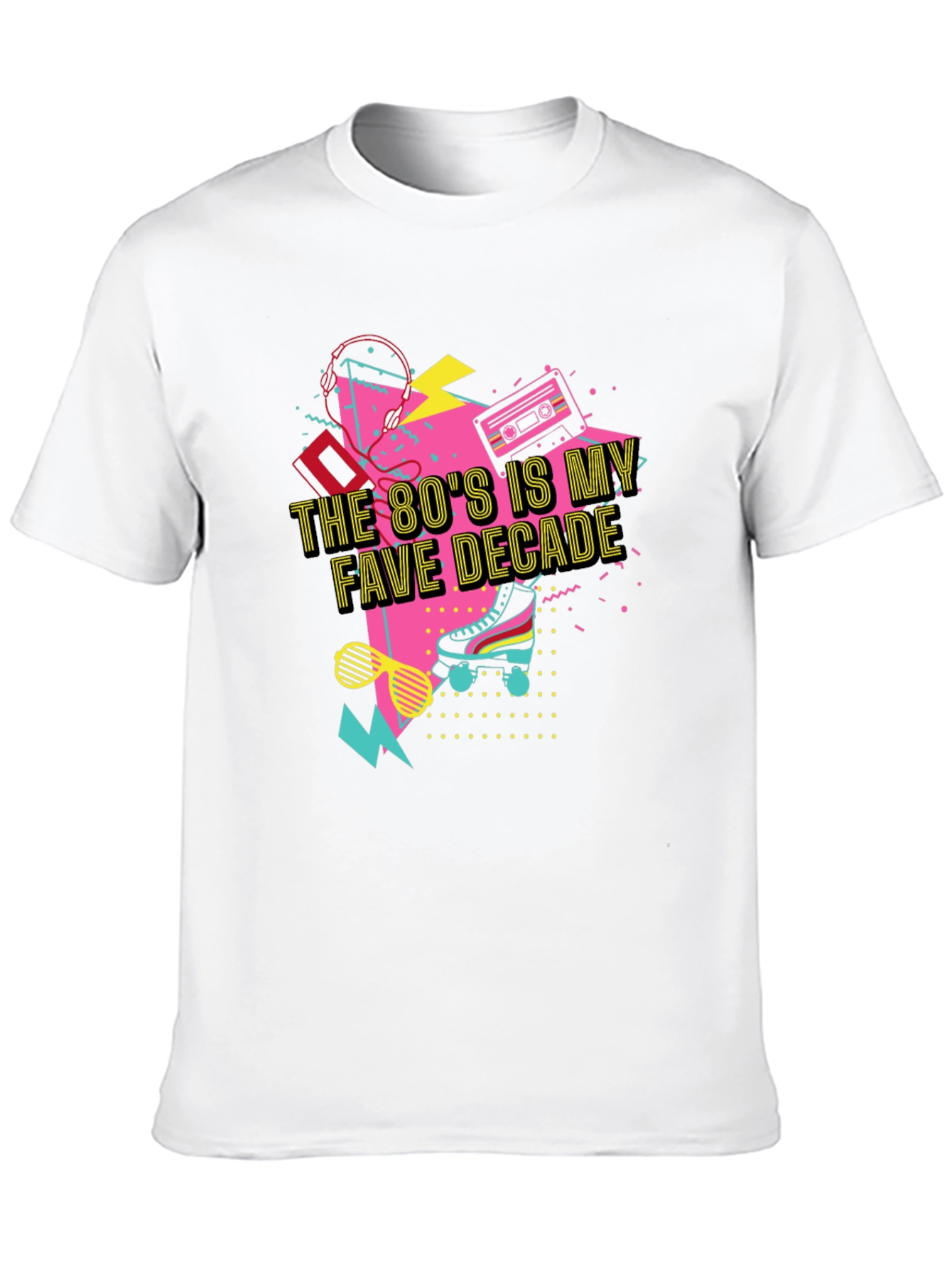 80s Fave Decade Black T-Shirt