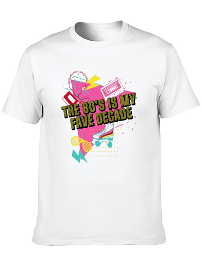 80s Fave Decade Black T-Shirt