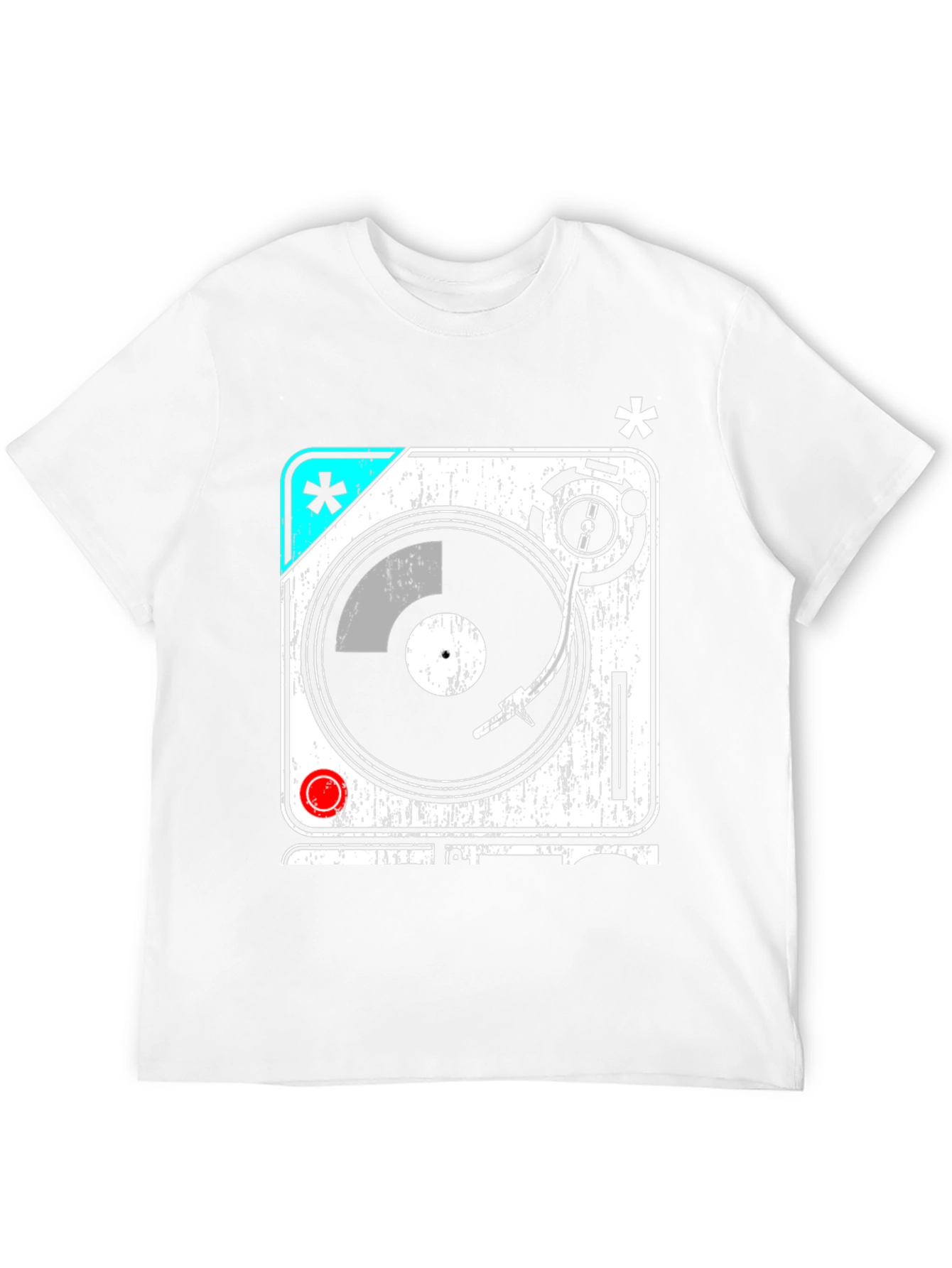 Retro Turntable Graphic T-Shirt - DJ Music Lover Tee