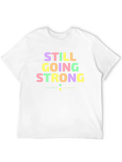 Still Going Strong Semicolon T-Shirt - Black
