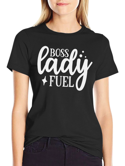 Boss Lady Fuel Graphic T-Shirt - Black