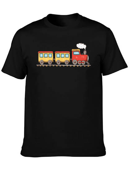 Train Graphic Black T-Shirt
