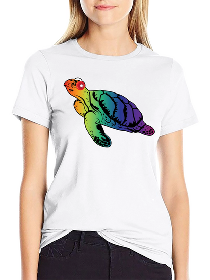 Rainbow Turtle Graphic Tee