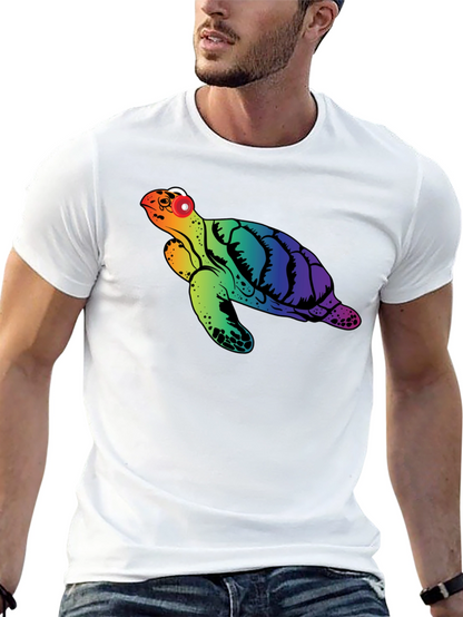 Rainbow Turtle Graphic Tee