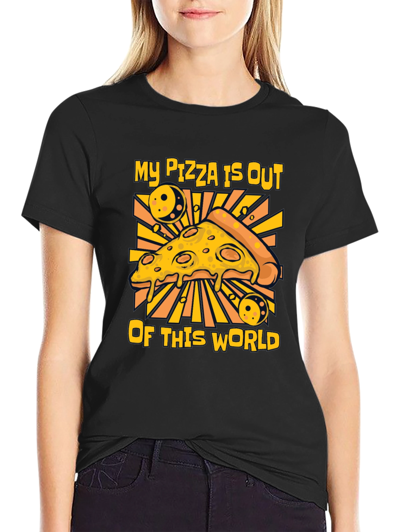 Pizza Out of This World Graphic T-Shirt