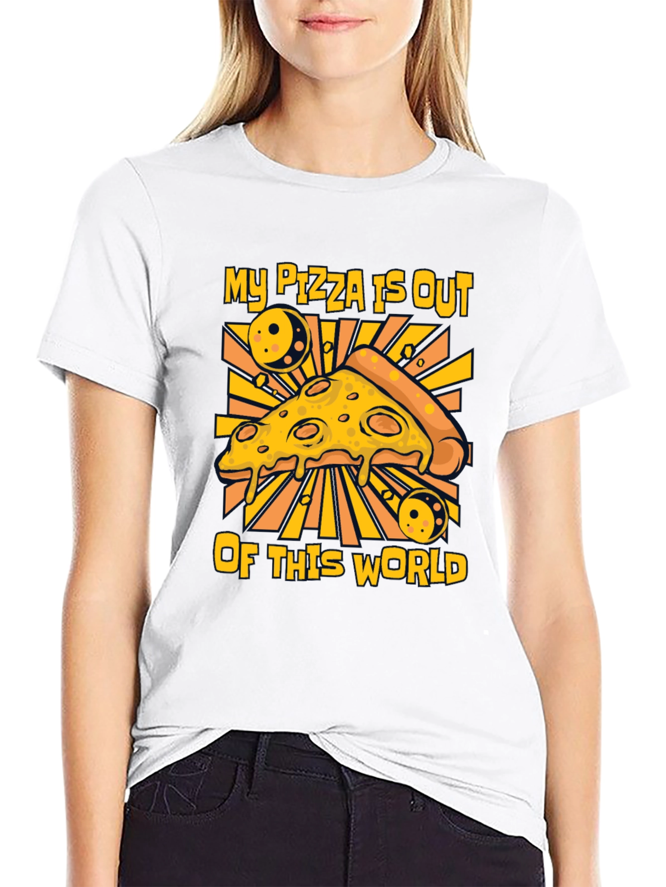 Pizza Out of This World Graphic T-Shirt