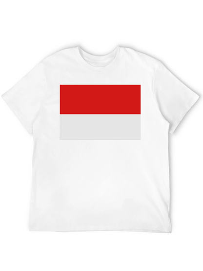 Indonesia Flag T-Shirt - Black Crew Neck Tee