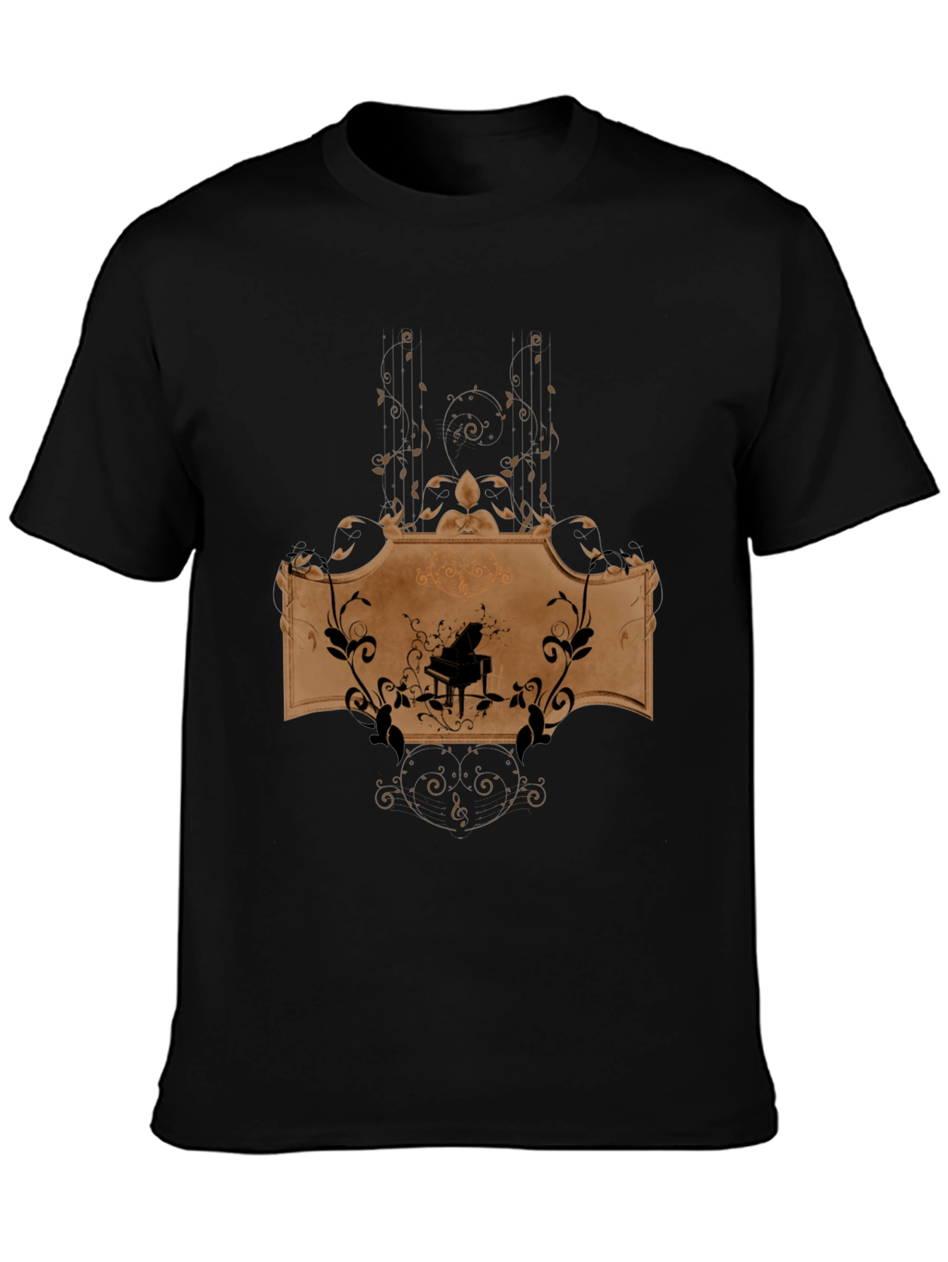 Piano Music Graphic T-Shirt