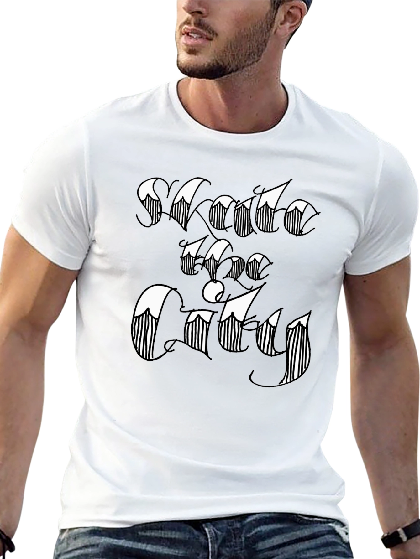Santa Fe City Tee - Black Graphic T-Shirt