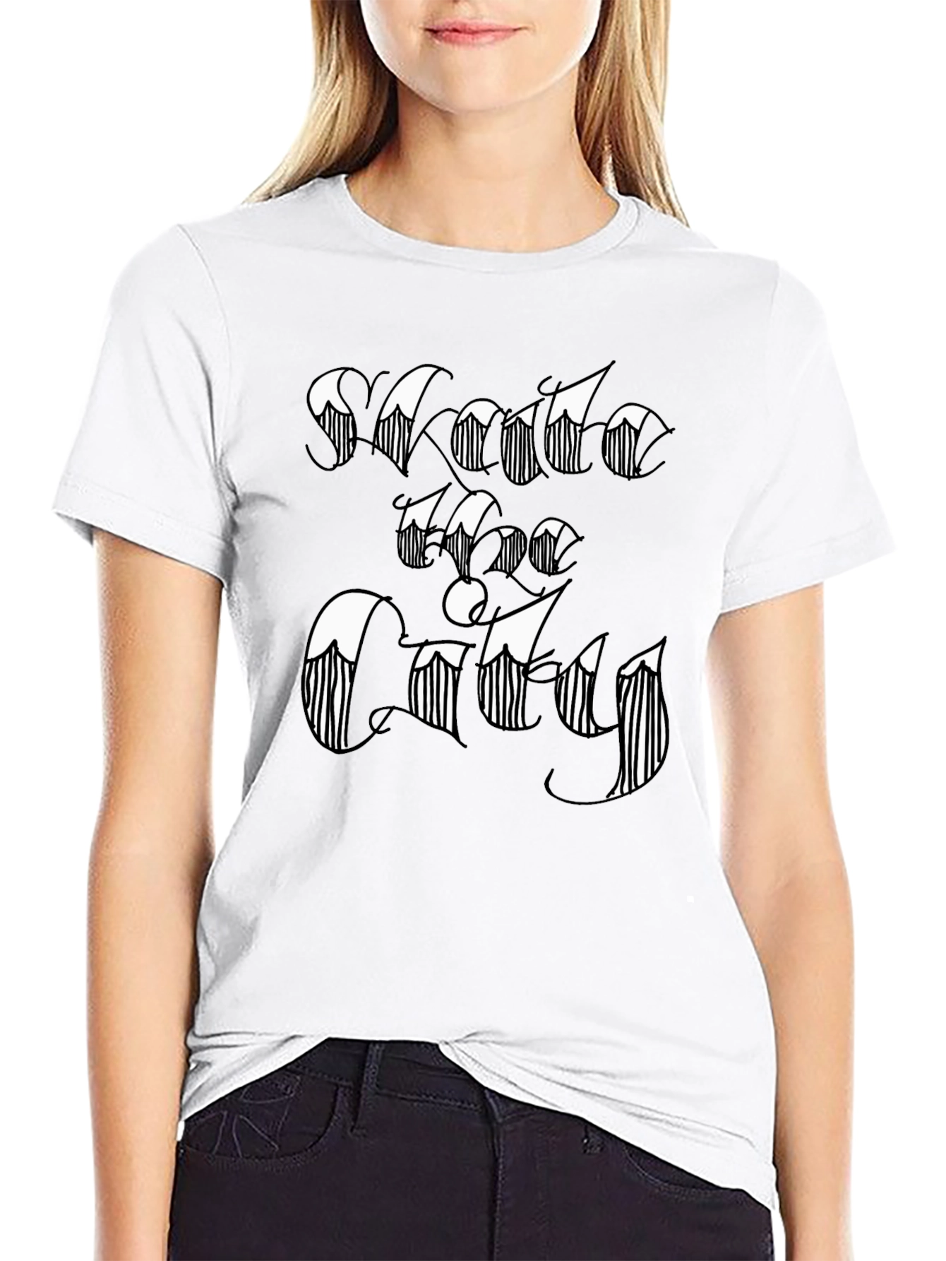 Santa Fe City Tee - Black Graphic T-Shirt