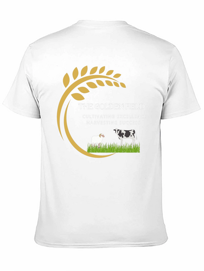 Golden Field Black Graphic Tee