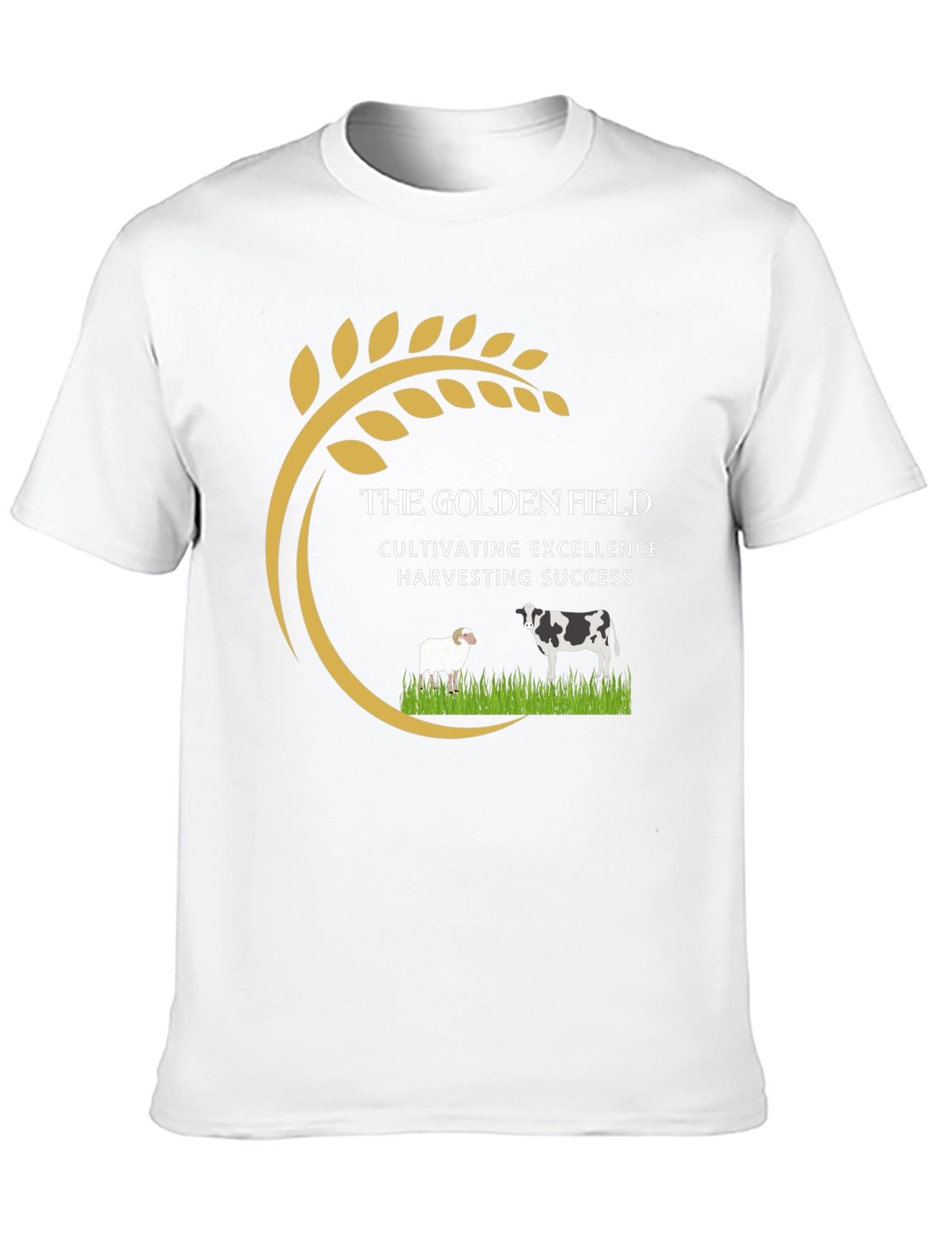 Golden Field Black Graphic Tee