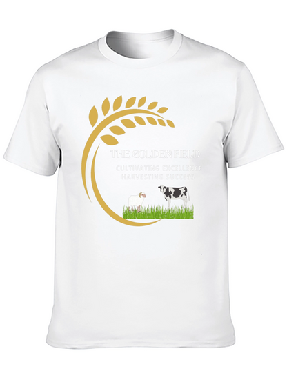 Golden Field Black Graphic Tee