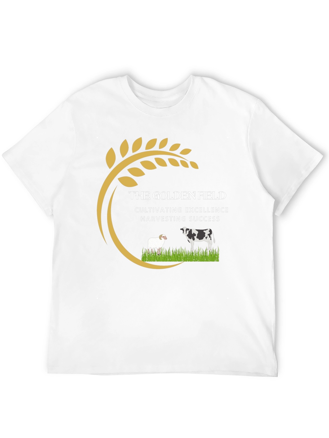 Golden Field Black Graphic Tee