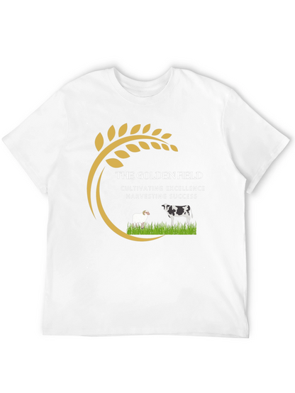 Golden Field Black Graphic Tee