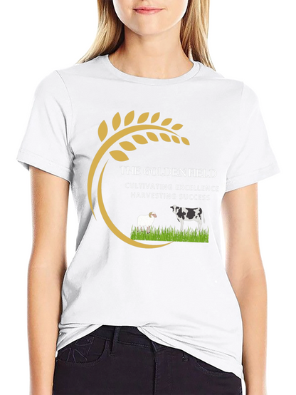 Golden Field Black Graphic Tee