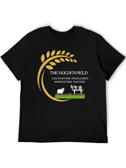 Golden Field Black Graphic Tee