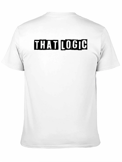 That Logic Black Graphic T-Shirt Casual Wear