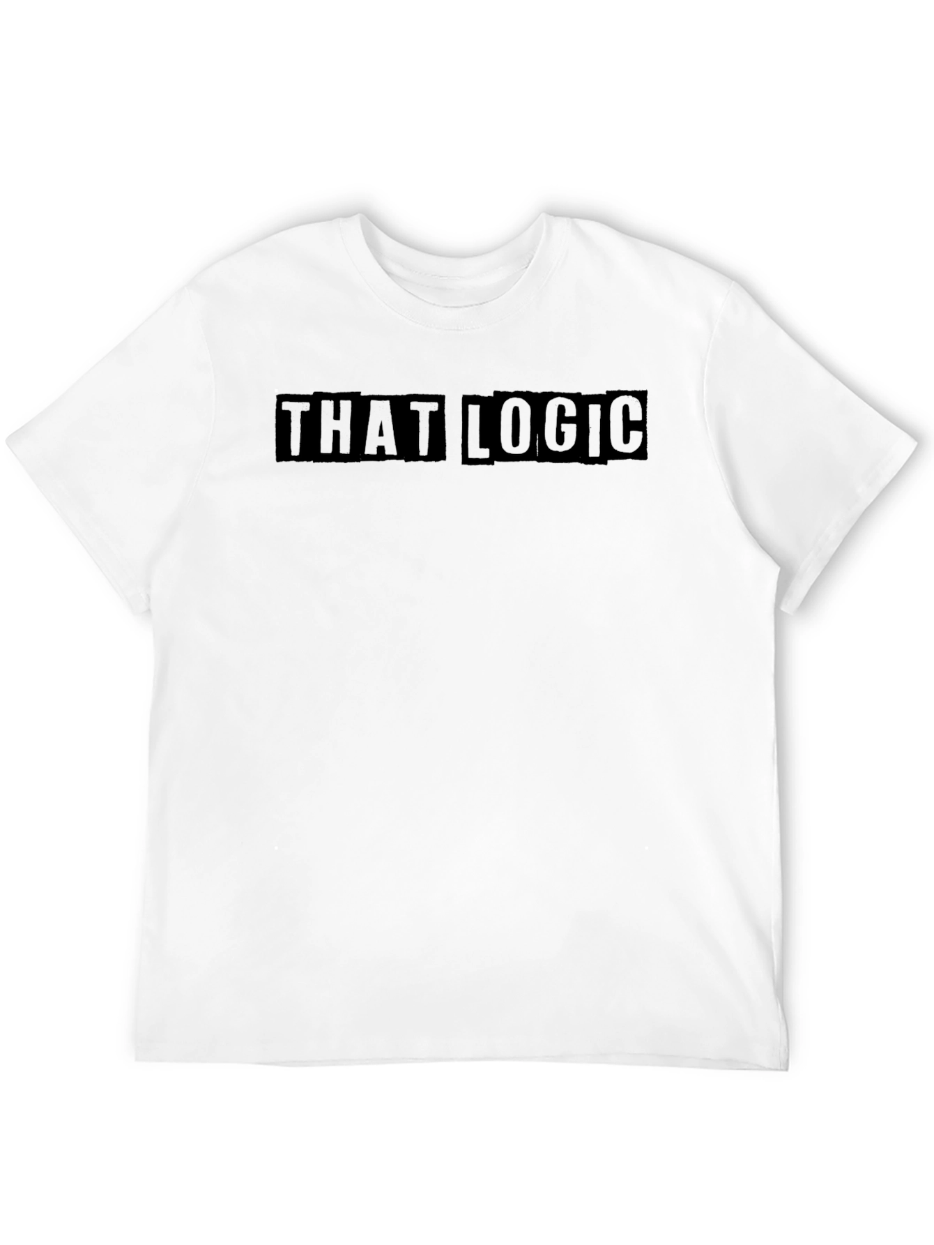 That Logic Black Graphic T-Shirt Casual Wear