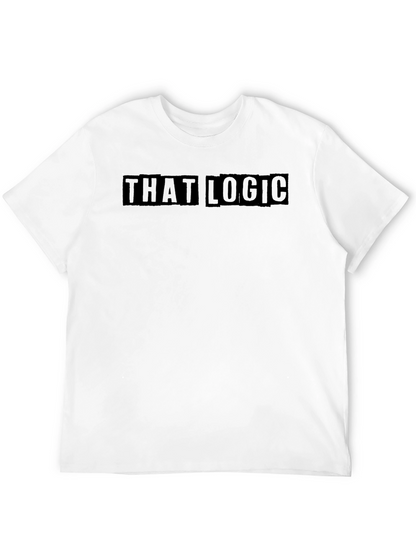 That Logic Black Graphic T-Shirt Casual Wear