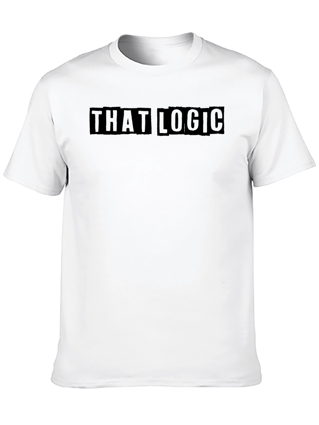 That Logic Black Graphic T-Shirt Casual Wear