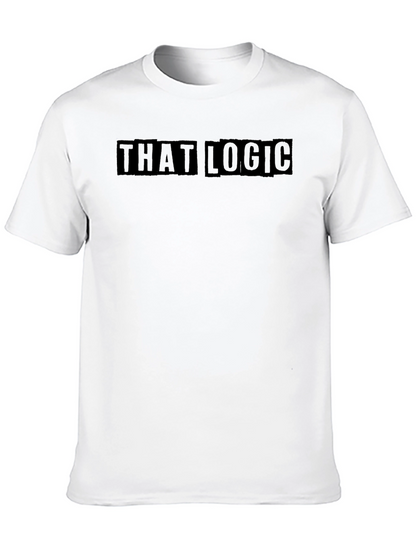 That Logic Black Graphic T-Shirt Casual Wear