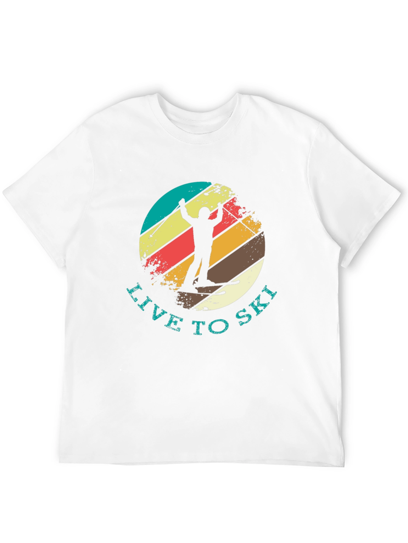 Live To Ski Retro T-Shirt