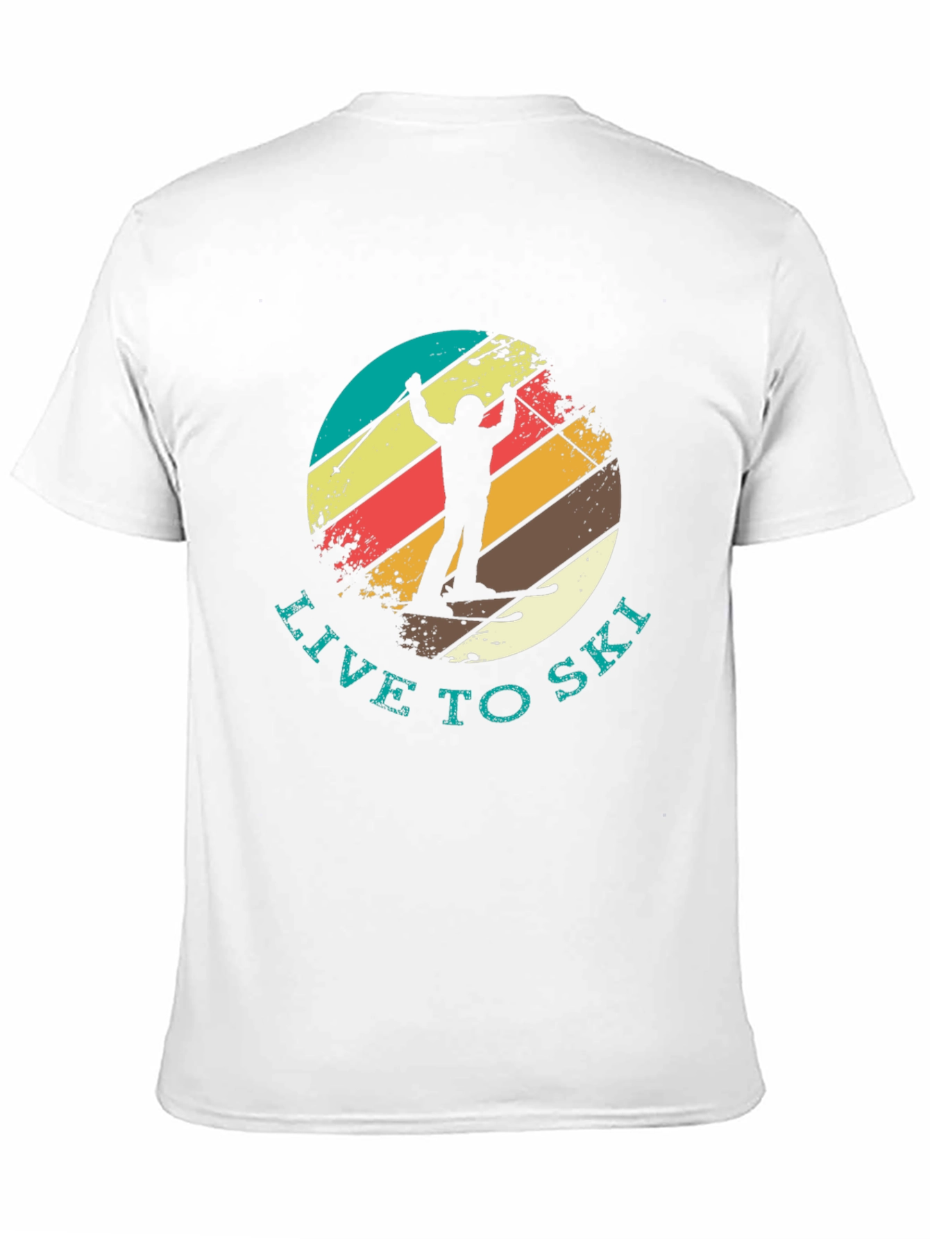 Live To Ski Retro T-Shirt