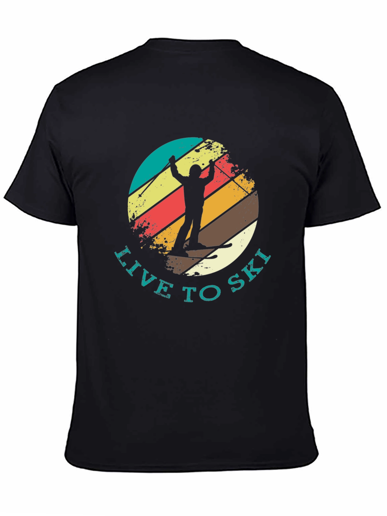 Live To Ski Retro T-Shirt