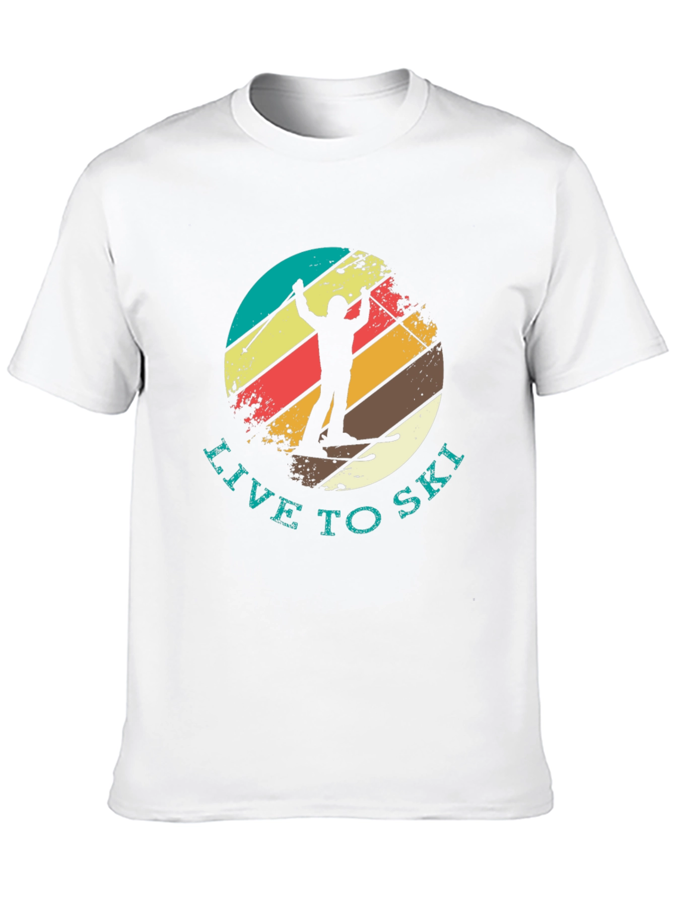 Live To Ski Retro T-Shirt