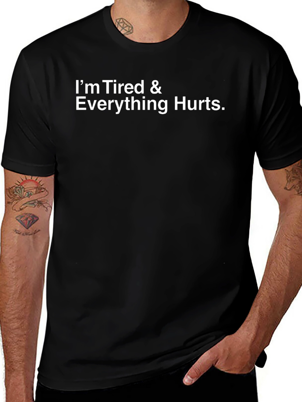 Tired & Hurts Graphic Tee - Black