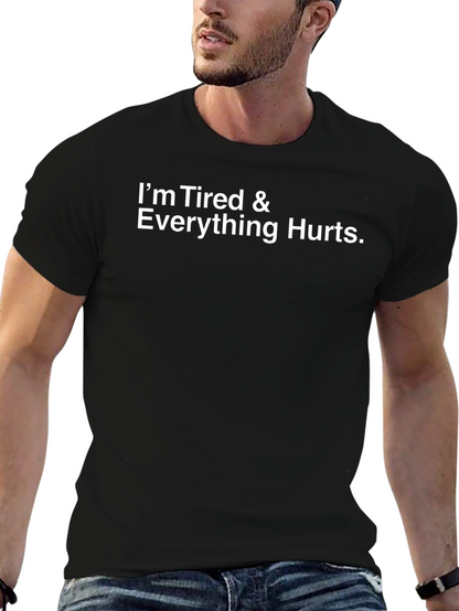 Tired & Hurts Graphic Tee - Black