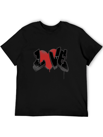LOVE Graffiti Graphic Tee - Black