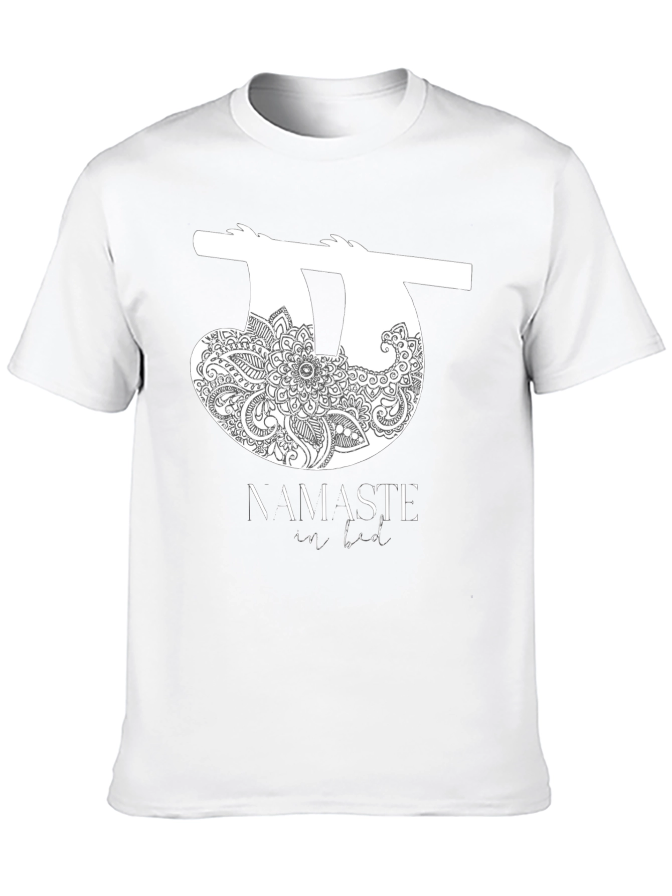 Namaste In Bed Sloth Graphic Tee