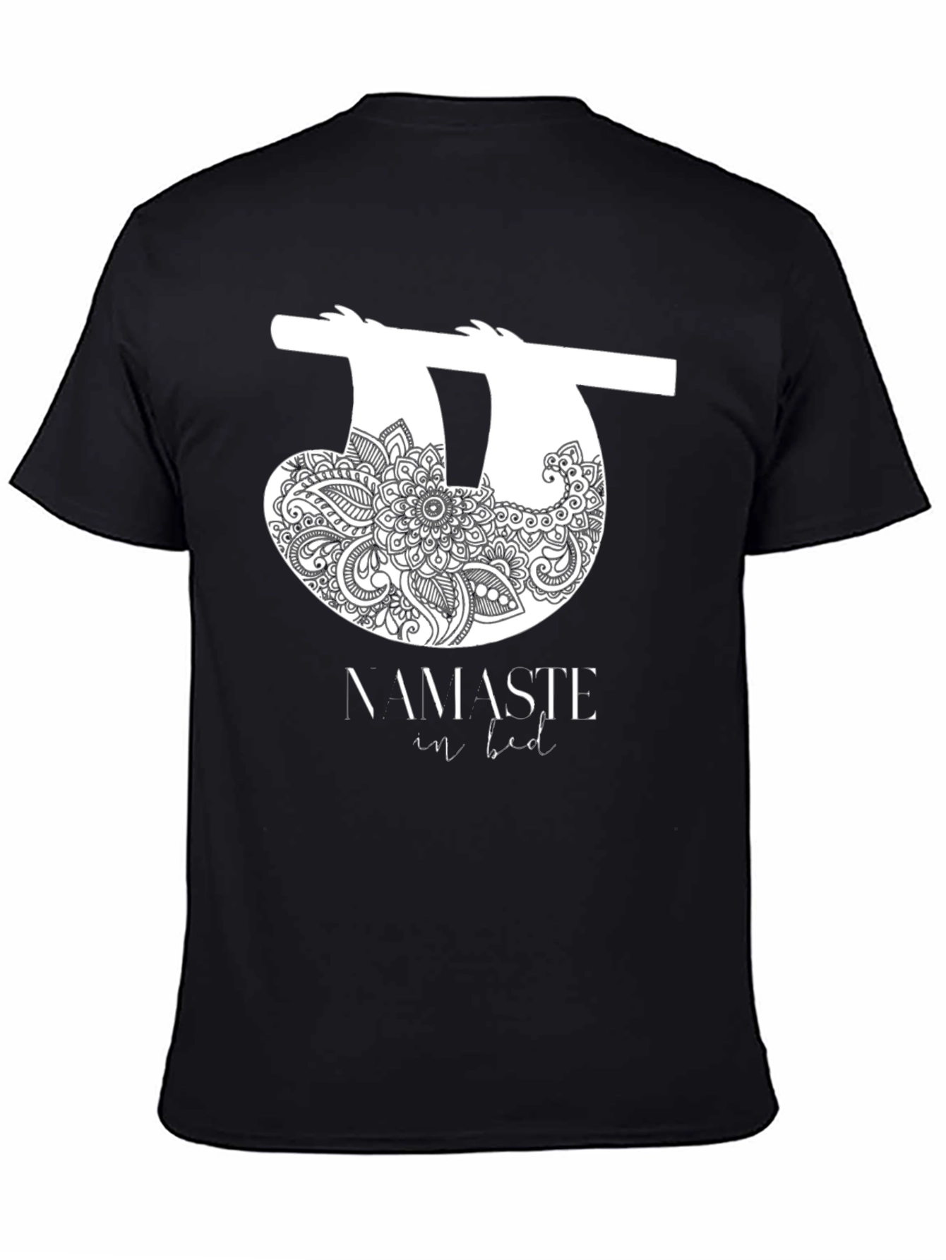 Namaste In Bed Sloth Graphic Tee