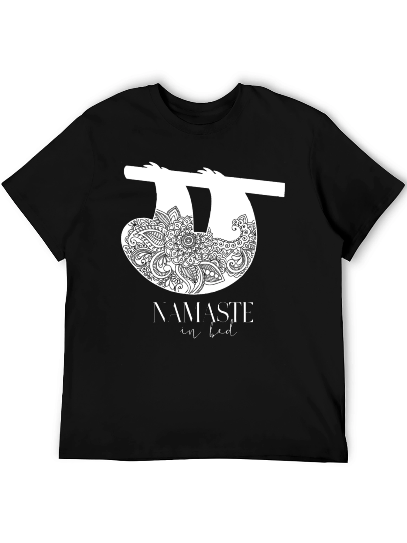 Namaste In Bed Sloth Graphic Tee