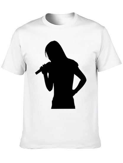 Silhouette Singer Black T-Shirt