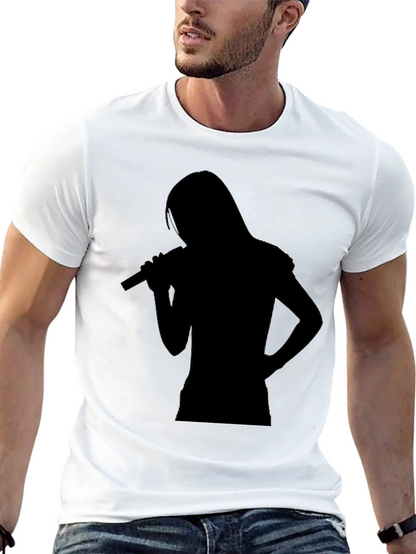 Silhouette Singer Black T-Shirt