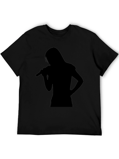 Silhouette Singer Black T-Shirt
