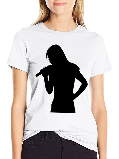 Silhouette Singer Black T-Shirt