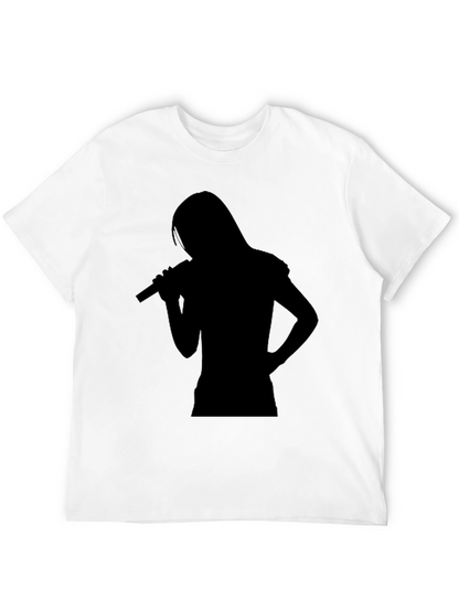 Silhouette Singer Black T-Shirt