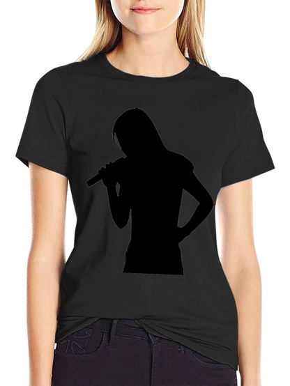 Silhouette Singer Black T-Shirt