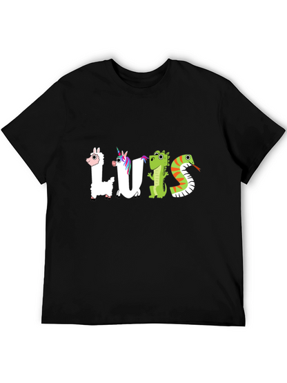 Luis Animal Letter T-Shirt