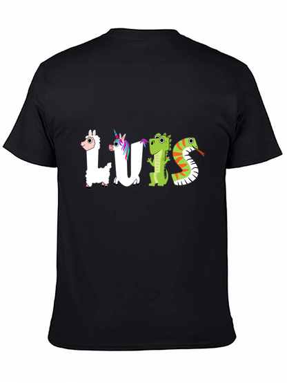 Luis Animal Letter T-Shirt